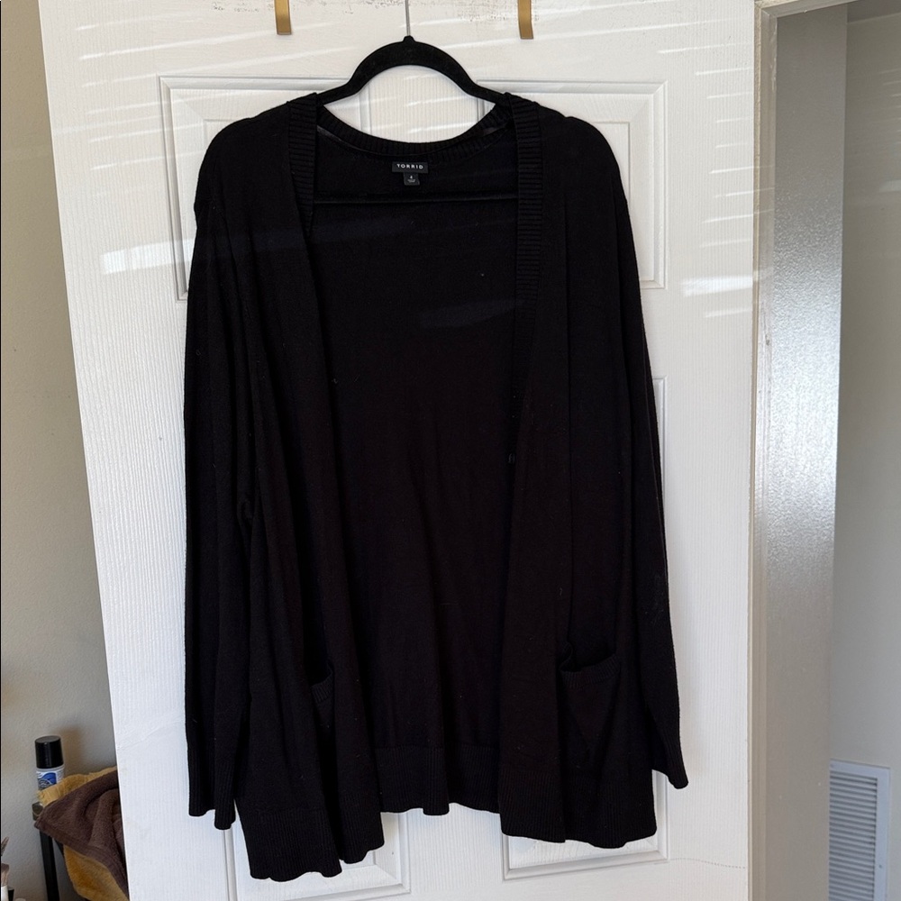 Torrid Black Cardigan Sweater